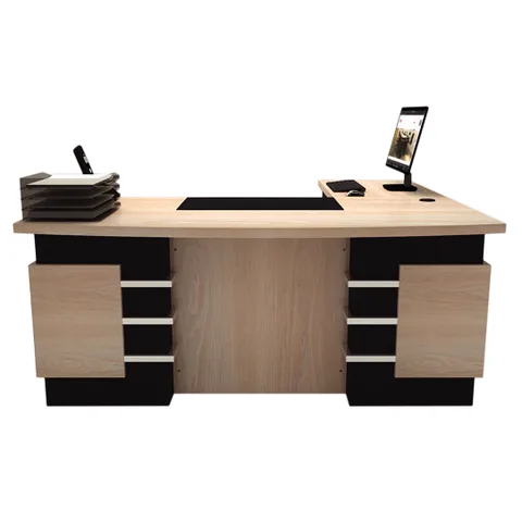 Senior Executive Table With Side Table & 3 Drawer