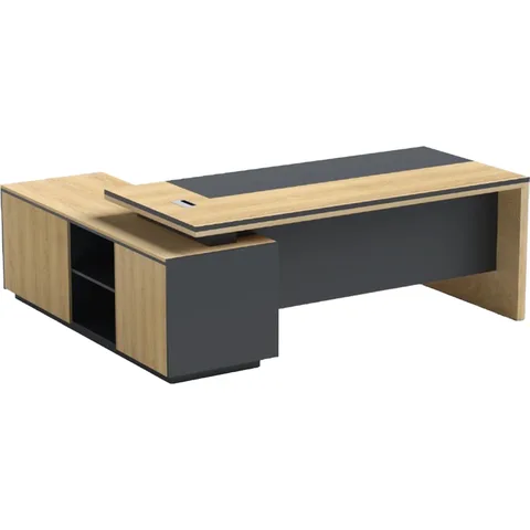 Senior Executive Table With Side Table
