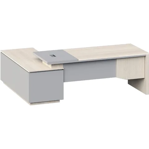 Senior Executive Table With Side Table